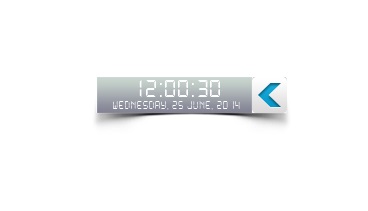 desktop clock with milliseconds
